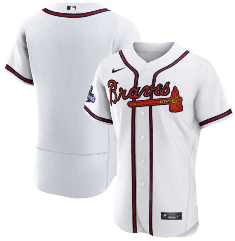 Braves Blank White Nike 2021 World Series Champions Flexbase Jersey,We sell and wholesale Braves Blank White Nike 2021 World Series Champions Flexbase Jersey on line form chian!